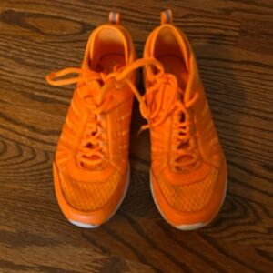 Vibrant Orange Incline Trainer Sneakers